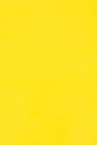 Netuno 10 x Tonkarton DIN A3 297x 420 mm Gelb 250g Burano Giallo Zolfo Bastelkarton einfarbig Fotokarton A3 bunt durchgefärbt Feinpapier DIY Bogen Kreativ-Karton farbig buntes Tonpapier