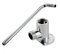 FUBESK Stainless Steel Shower Arm Bottom Hose Wall Mounted Shower Head Extension Arm for Bathroom Ceiling Shower Head Accessories