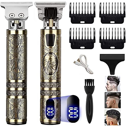 Tondeuse Cheveux Hommes Electriques Tondeuse Barbe Homme Electriques Tondeuse Cheveux Rasoir professionnelle en T Sans Fil Tondeuse à Cheveux Rasoir Barbe Tondeuse Kit Convient à toutes les occasions