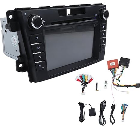 Lecteur Multimédia de Voiture 7 Pouces Double Din Autoradio CD DVD Lecteur Multimédia Navigation GPS Remplacement pour Mazda CX7 2008‑2014 CD/VCD/DVD de Voiture Technologie Embarquée/GPS et Sécurité