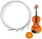 Set Completo di Corde per Violino, Corde Classiche in Argento (G-D-A-E), Universale per Violino 1/2, 1/4 e 1/8, con Colofonia Naturale