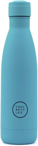 Cool Bottles - Borraccia Termica in Acciaio Inox -750 ml - Vivid Turquoise -30,5 x 7 cm - Bottiglia Termica Ermetica -Bevande Fredde 36 Ore e Calde 18 Ore - Triple Parete -Cool Technology - Senza BPA