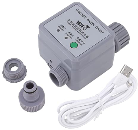 Qcwwy Intelligenter Sprinkler-Bewässerungstimer, WLAN-Fernbedienung, Bewässerungstimer, Starke Praktikabilität, Automatischer Bewässerungstimer für Innenhöfe, Balkone, Zuhause, Grüne