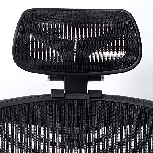 MingYi.office Neue Kopfstütze für Herman Miller Classic und Remastered Aeron Bürostuhl, Schwarz/Graphit, nur Kopfstütze – Stuhl nicht im Lieferumfang enthalten (für Classic Aeron)