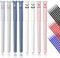 Relota 8 stück Radierbarer Kugelschreiber, Erasable Pen Set mit 24 Nachfüllungen Gelschreiber Radierbar 0.35mm, Löschbarer Gelstift Cartoon Niedliche Gel Ink Pen für Kinder und Erwachsene