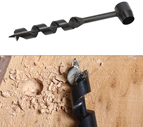 Taladro de Barrena Manual, Barrena de Ojo de Supervivencia, Broca Manual, Barrena de Madera Manual Portátil para Mochila Bushcraft, Supervivencia para Acampar, Brocas de Barrena (25-230 mm)