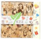 JOESTAR Geschenke für Frauen und Männer - 6-teiliges Set Holzlöffel für Einzugsgeschenke - Natürliche Holzkoch- und Servierutensilien - Ideale Geburtstags- und Weihnachtsgeschenke(6 Pack-Star Baby)