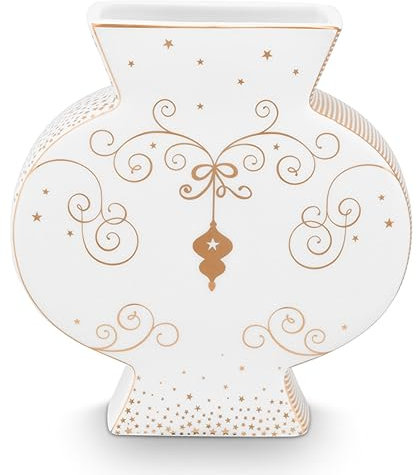 Pip Studio Royal Winter White Vase flach 16,5cm