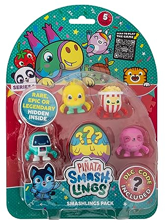 Pinata Smashlings SL2040 5-Pack Figuren, Roblox, offizielles Spielzeug von Toikido, Pink