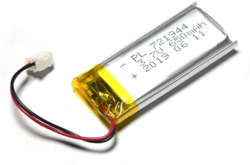 Batterie De Polymère Lithium Rechargeable 3.7V 650MAH LIPO Pack De Batterie De Polymère Lithium avec JST Connector