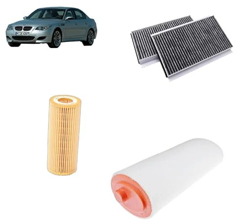 Kit tagliando 3 filtri per BMW Serie 5 E60 525d 530d 535d 2001-2010