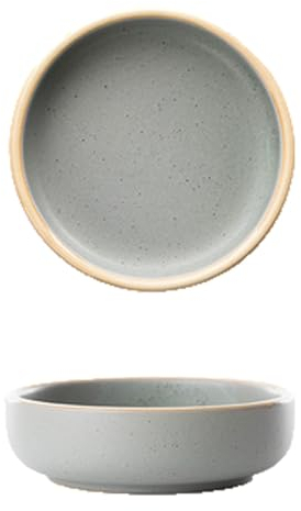 GaRcan Juego de Cuencos para Aperitivos, Cuencos de cerámica para condimentos, Plato Redondo para Servir Aperitivos, Apto para ensaladas, Especias, Aperitivos y Aperitivos, 5 CU