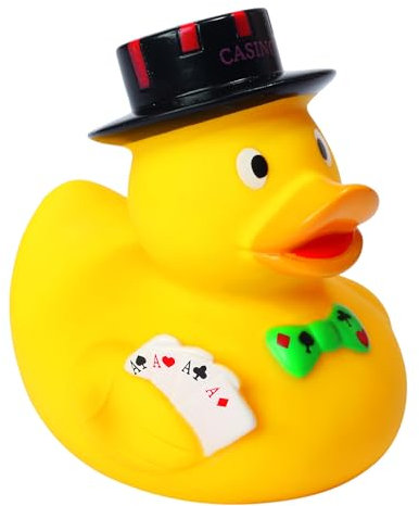Poker - Sportente - Quietscheente - Badeente - ca. 8 cm gross
