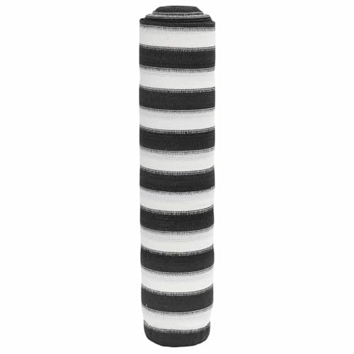 vidaXL Zaunblende Anthrazit und Weiß 2x25 m HDPE 150 g/m²