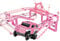 Jouet de Piste de Train électrique, Fabrication Exquise, Jouets de Piste de Voiture de Course éducatifs Sûrs avec Cocotier pour Enfants (Rose)