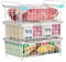 iSPECLE Chest Freezer Baskets - Fit 283 to 566L Chest Freezer, 3 Pack Large Stackable Expandable Organiser Add More Space, Easily Sort and Get Frozen Foods with Handles, White