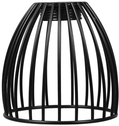 Amosfun Schwarzer Metall Lampenschirm KäFig Design Mini HäNgeleuchte 3.23 Zoll FüR Wohnzimmer Esszimmer Schlafzimmer Beleuchtung ZubehöR
