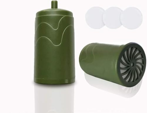 Purewell Pompe Filtrante à Main 0.01 Micron - Filtre à Eau Portable Élimine 99.999% des Bactéries - pour Randonnée, Camping, Voyage et Survie