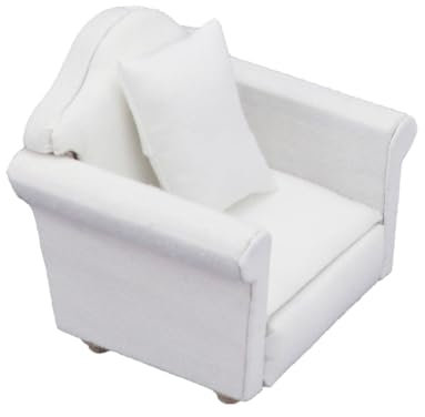 Mini-Sofa-Set – Dekorative Couch | Wohnzimmerzubehör im Maßstab 1/12, handgefertigt, Perfektion für Haus-Szenen, Spielzeuge, für Möbelsets