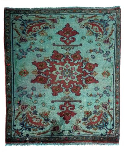 Morgenland Orientteppich - 105 x 104 cm - Hellblau