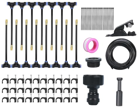 Irrigatore Nebrolizer – di irrigazione da giardino | Regolazione completa | Set emettitore automatico regolabile a 360° per piante da terrazzo, fiori interni, aiuole da giardino all'aperto