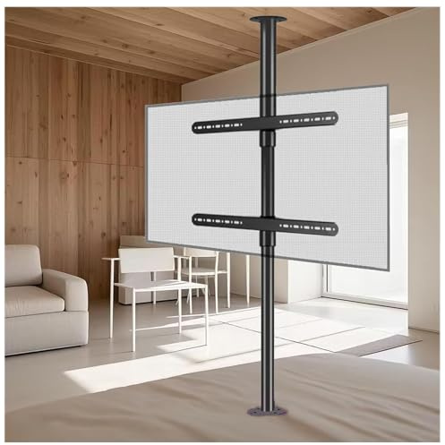 GUODDM TV Floor Stand Partition Frame, Full Motion 360° Rotation TV Mount, for 32-75 Inch TVs, Up To 45kg, Max VESA 600x400mm(2000-2950mm)