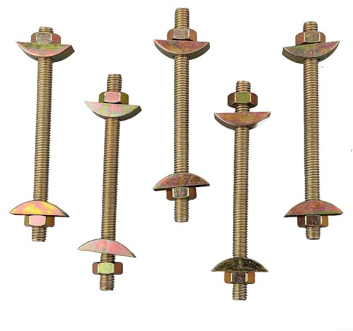 5pc Slimline Toggle Bolt Set for Compact Laminate Worktop Installation with Dependable and Long Lasting Connection (8x110mm)
