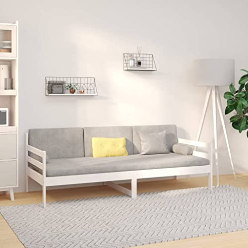 YuuSsea Tagesbett ohne Matratze Weiß 90x190 cm, Massivholz Kiefer, vielseitiges Schlafsofa, stabil, langlebig, für Gästezimmer, Jugendzimmer