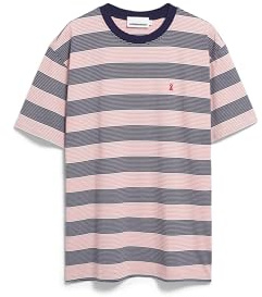 ARMEDANGELS Herren T-Shirt aus Bio-Baumwolle MAARKOS Stripes Relaxed Fit