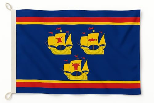 3 Koggen - Nordfrieslandflagge Marine Flag / 150x90cm