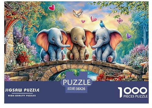 Dumbo fliegt Premium Puzzle Für Erwachsene 1000 Großstücke - (Anspruchsvoll) EIN Herausforderndes Bildungsspiel: Premium-Geschenk Für Erwachsene Und Teens Ab 14 38x26cm/1000pcs
