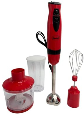 3 PAGEN® 4-in-1 Stabmixer Set BlendXpress – Spülmaschinenfest Aufsätze – Kompakte Maße und umfangreiches Zubehör – Pürierstab mit 2 Geschwindigkeitsstufen – vielseitige Nutzungsmöglichkeiten