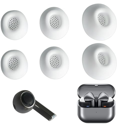 Ohrstöpsel kompatibel mit Samsung Galaxy Buds 3 Pro, Silikon Ersatz Ohrpolster Set L/M/S (3 Paar), verbesserte Geräuschisolierung für Galaxy Buds 3 pro, langlebig & bequem, Nicht für andere Modelle