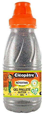 Cleopatre GP250-MC - Frasco de gel con purpurinas multicolores - 250 ml - Transparente