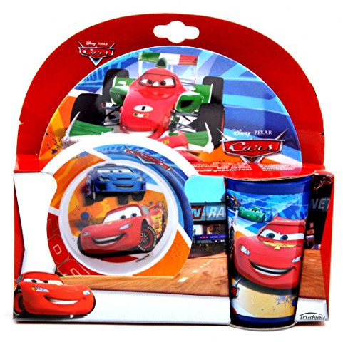 Ciao 33818 Lot Set de Table Cars, Multicolore
