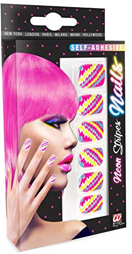 W WIDMANN MILANO Party Fashion - Selbstklebendes Kunstnägel Set 12 Stück