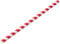 Jumbo Red Stripe Paper Straws 9inch-Pack of 250
