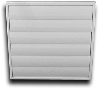 Griglia di ventilazione in ABS con flangia, chiusura automatica