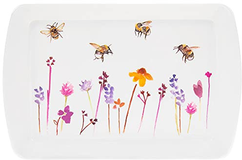Jennifer Rose Busy Bees Melamine Small Snack Tray 23 x 15 cm