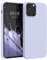 kwmobile Handyhülle für iPhone 12 Pro Max Hülle, für iPhone 12 Pro Max Case - Hülle Silikon - kabelloses Laden - Pastell Lavendel