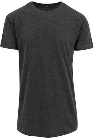 Mivaro Herren T-Shirt extra lang geschnitten, Longshirt für große und schlanke Männer, Größe:3XL, Farbe:Anthrazit