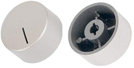 sparefixd for AEG Hob Silver INOX Temperature Control Knob Switch Dial