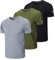 Gaiatiger 3er Pack Sport Tshirts Herren Funktionsshirt Sportshirt Männer Schnelltrocknend Trainingsshirt Fitness Laufshirt Kurzarm Herren Atmungsaktive T-Shirt(520) Black Gray Green-2XL