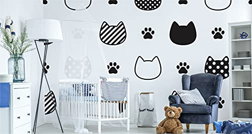 Muralo Vlies Fototapete 315x210 Kinder Kätzchen Muster Punkte Moderne Tapete Kinderzimmer Schlafzimmer Wandbilder Wandtapete Wandtattoo XXL Br. 315 cm x Hö. 210 cm