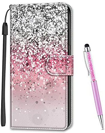MadBee Compatible with iPhone 11 Pro Max Case 6.5 Inch, Full Body Colorful Pattern Design Flip Magnetic Detachable PU Leather Wallet Case Cover for iPhone 11 Pro Max (Sequins)