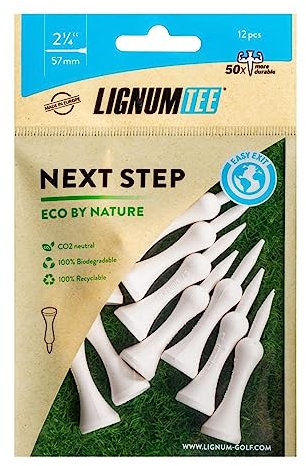 LIGNUM 57MM NXT Step Ecoline Tees 12PK Biologisch abbaubares Golf Tee
