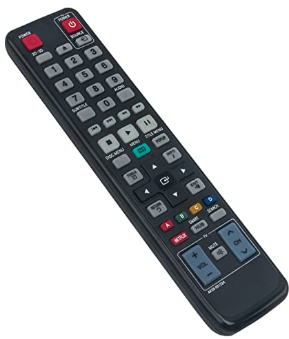 AK59-00122A Replace Remote Control fit for Samsung 3D Blu-ray Disc Player BD-D5500 BD-D5700 BDD6700 BD-D6700 BD-D7000 BD-D7500 BD-D5500/ZA BD-D5700/ZA BD-D6700/ZA BD-D7000/ZA TM1052