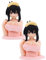 Lanakila Kanako Lot de 2 décorations à secouer la poitrine, ornement sexy pour voiture, bureau, statue pour adulte, jouet de jeu version Q