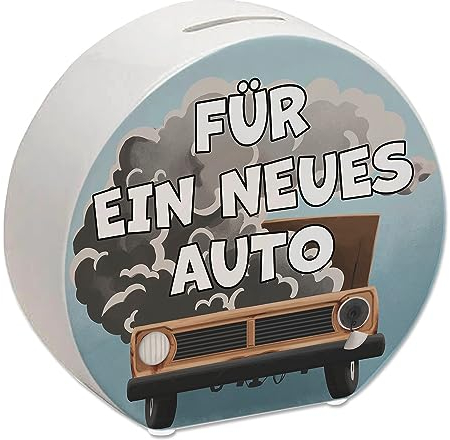 Für EIN neues Auto Spardose mit lustigem Motiv eine witzige Geschenkidee für das erste Auto oder wenn Dein Karren Nicht durch den TÜV kam