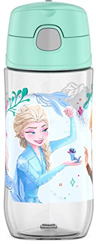 THERMOS FUNTAINER - Botella de hidratación de plástico de 16 onzas con boquilla, Frozen 2